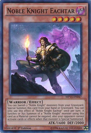 Noble Knight Eachtar [MP15-EN047] Super Rare Yu-Gi-Oh!