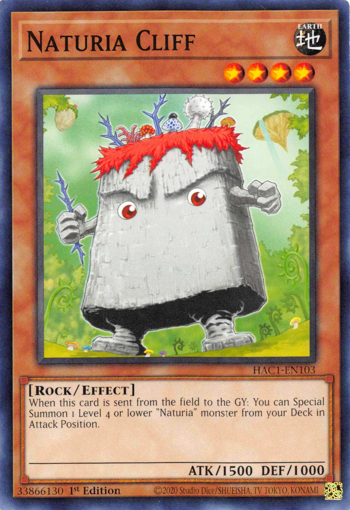 Naturia Cliff [HAC1-EN103] Common Yu-Gi-Oh!