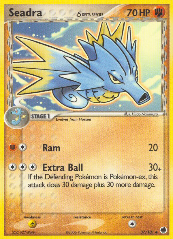 Seadra (37/101) (Delta Species) [EX: Dragon Frontiers] Pokémon