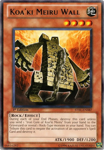 Koa'ki Meiru Wall [STBL-EN087] Rare Yu-Gi-Oh!