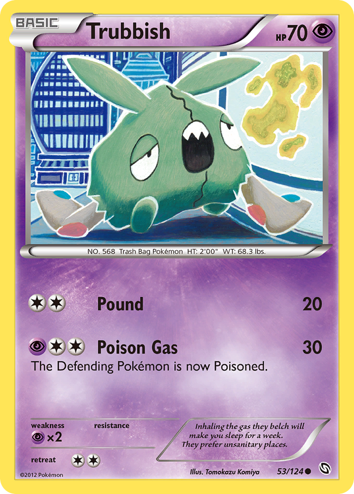 Trubbish (53/124) [Black & White: Dragons Exalted] Pokémon