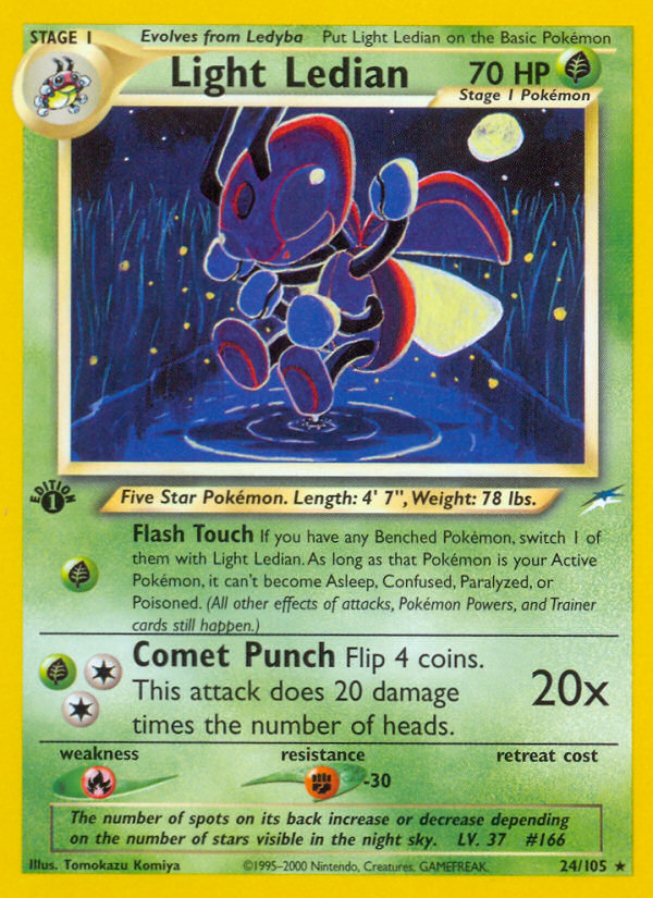 Light Ledian (24/105) [Neo Destiny 1st Edition] Pokémon