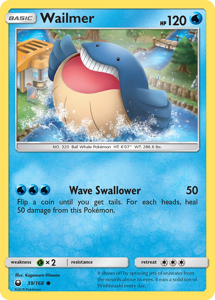 Wailmer (39/168) [Sun & Moon: Celestial Storm] Pokémon