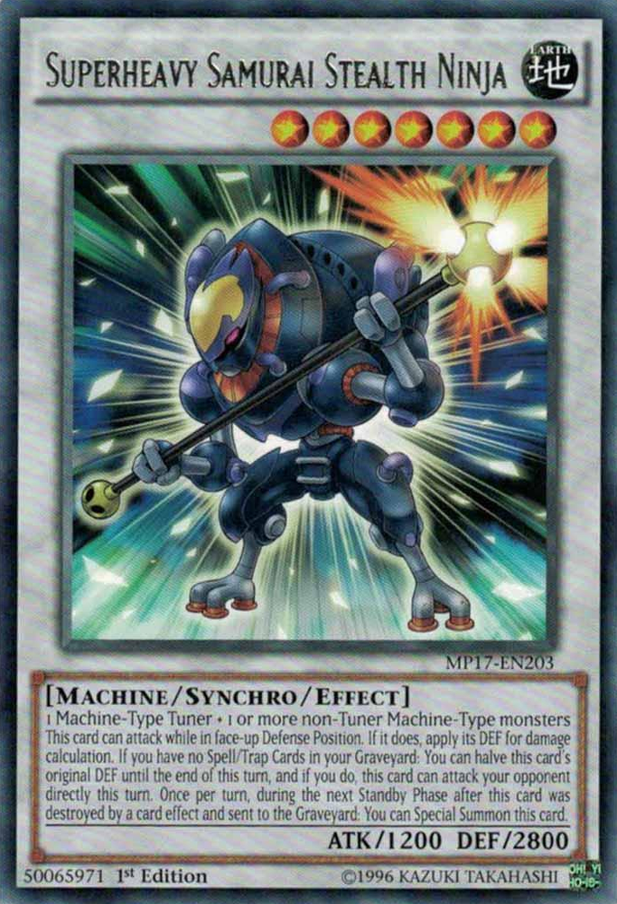 Superheavy Samurai Stealth Ninja [MP17-EN203] Rare Yu-Gi-Oh!