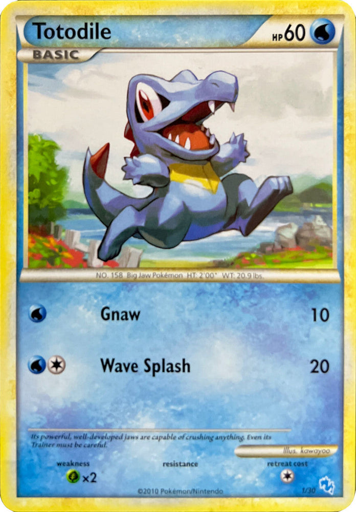 Totodile (1/30) [HeartGold & SoulSilver: Trainer Kit - Gyarados] Pokémon