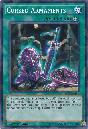 Cursed Armaments [BP03-EN169] Shatterfoil Rare Yu-Gi-Oh!