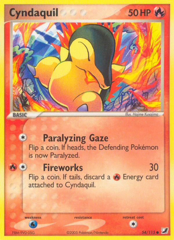 Cyndaquil (54/115) [EX: Unseen Forces] Pokémon