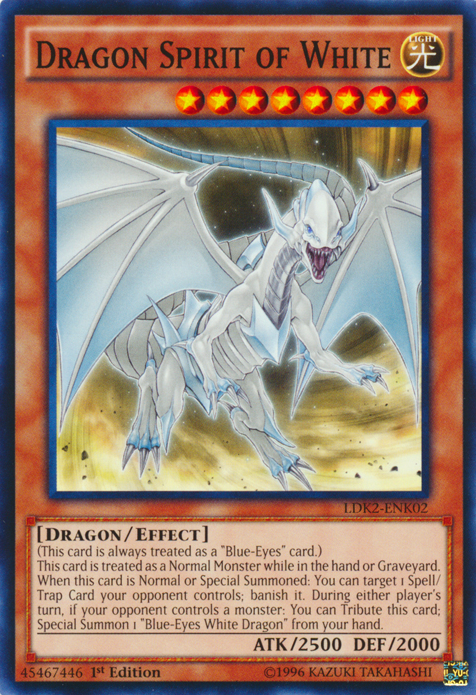 Dragon Spirit of White [LDK2-ENK02] Common Yu-Gi-Oh!