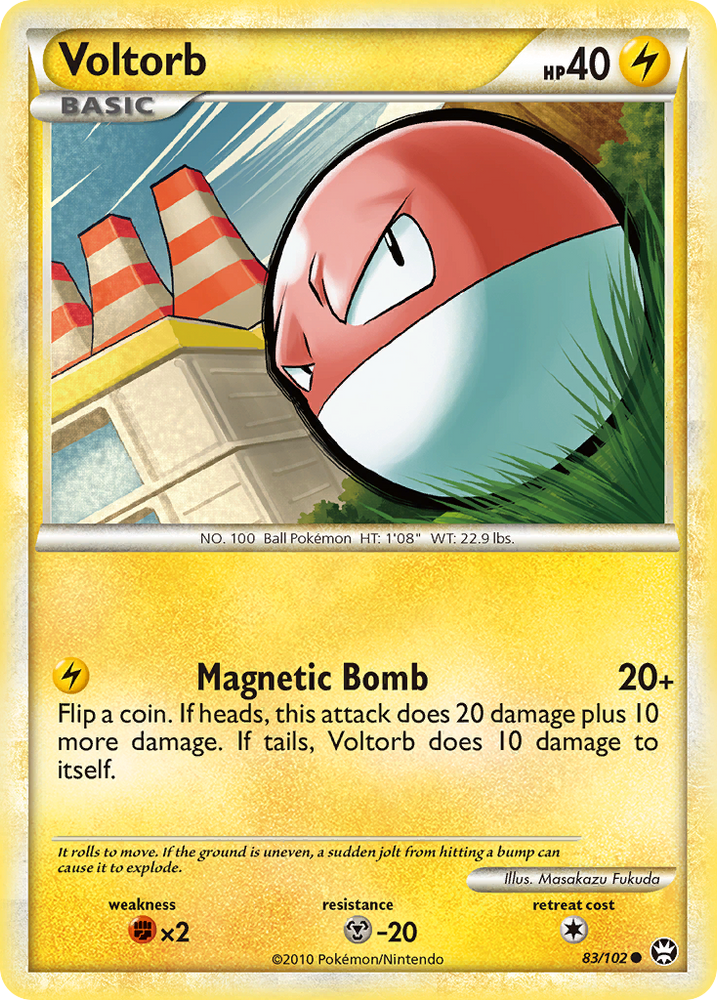 Voltorb (83/102) [HeartGold & SoulSilver: Triumphant] Pokémon