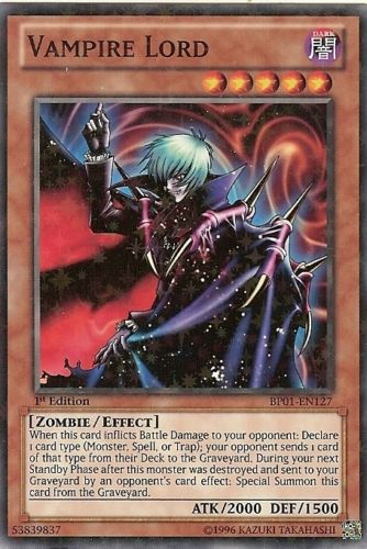 Vampire Lord [BP01-EN127] Starfoil Rare Yu-Gi-Oh!