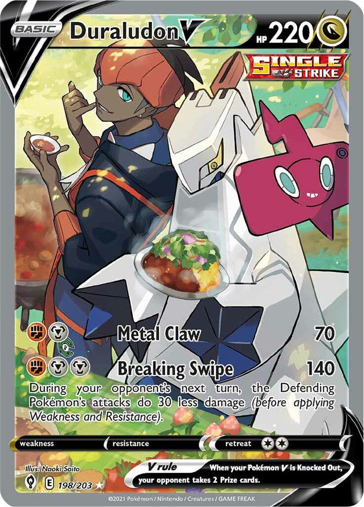 Duraludon V (198/203) (Alternate Art) [Sword & Shield: Evolving Skies] Pokémon