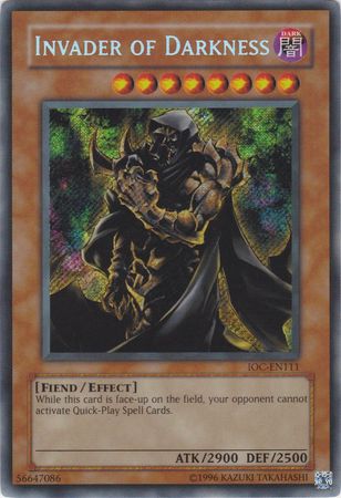 Invader of Darkness [IOC-EN111] Secret Rare Yu-Gi-Oh!