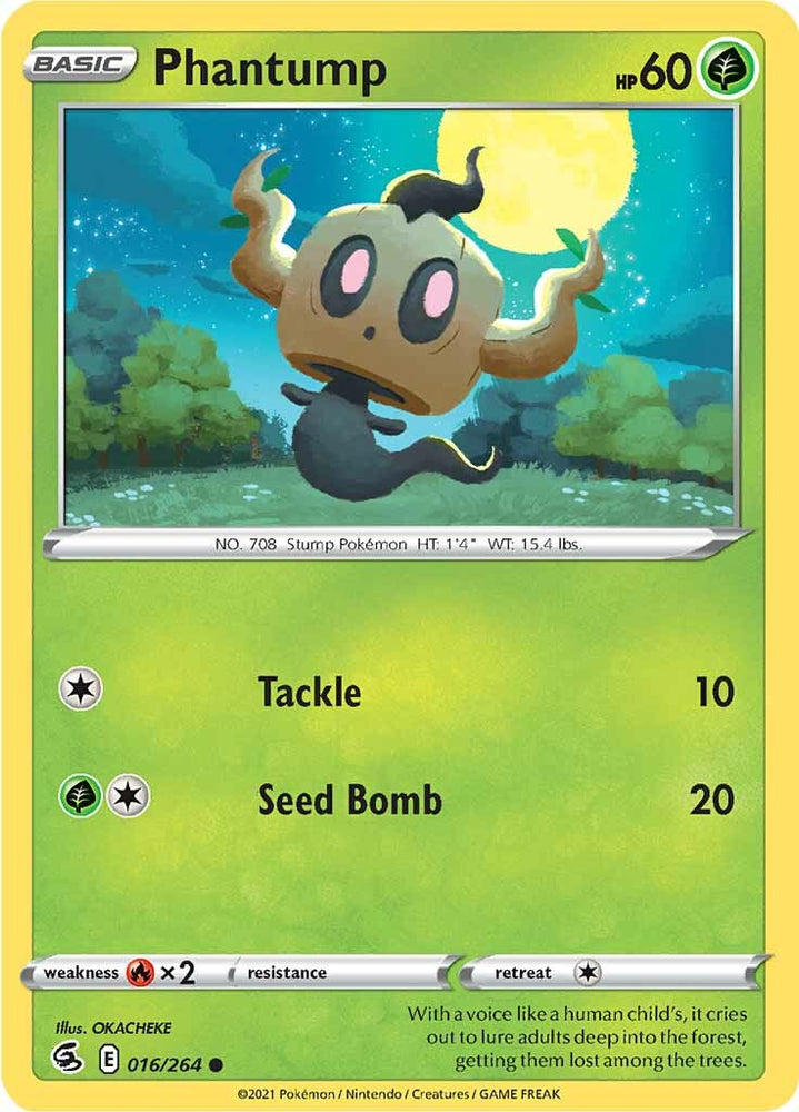 Phantump (016/264) [Sword & Shield: Fusion Strike] Pokémon