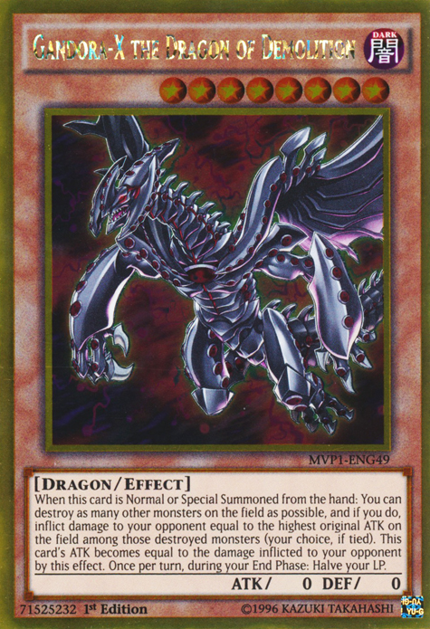 Gandora-X the Dragon of Demolition [MVP1-ENG49] Gold Rare Yu-Gi-Oh!