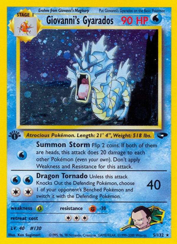Giovanni's Gyarados (5/132) [Gym Challenge 1st Edition] Pokémon