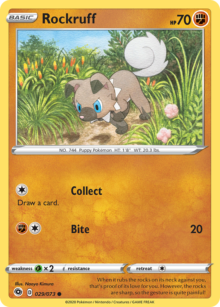 Rockruff (029/073) [Sword & Shield: Champion's Path] Pokémon