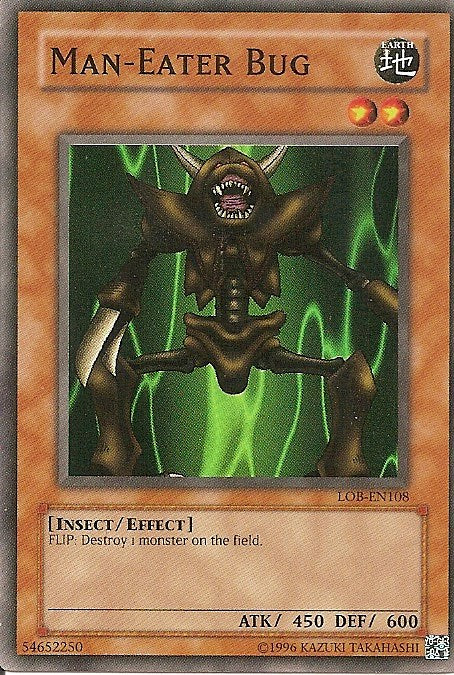 Man-Eater Bug [LOB-EN108] Super Rare Yu-Gi-Oh!
