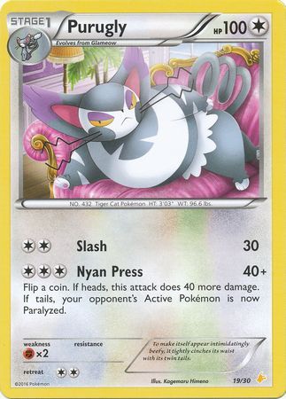 Purugly (19/30) [XY: Trainer Kit 3 - Pikachu Libre] Pokémon
