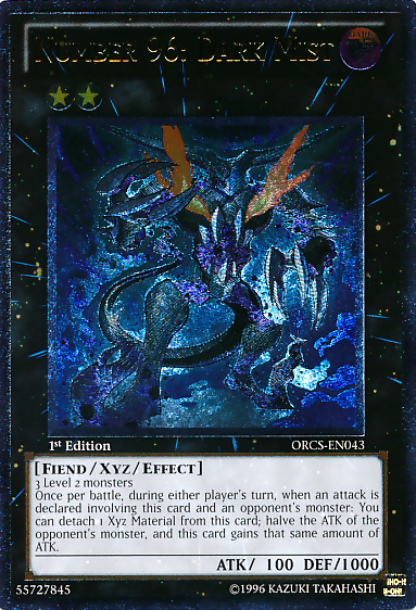 Number 96: Dark Mist [ORCS-EN043] Ultimate Rare Yu-Gi-Oh!