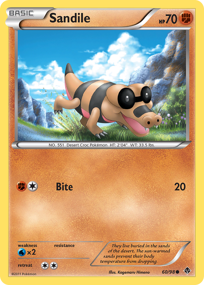 Sandile (60/98) [Black & White: Emerging Powers] Pokémon