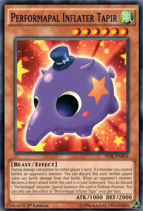 Performapal Inflater Tapir [TDIL-EN004] Common Yu-Gi-Oh!