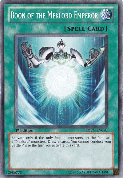 Boon of the Meklord Emperor [EXVC-EN050] Common Yu-Gi-Oh!