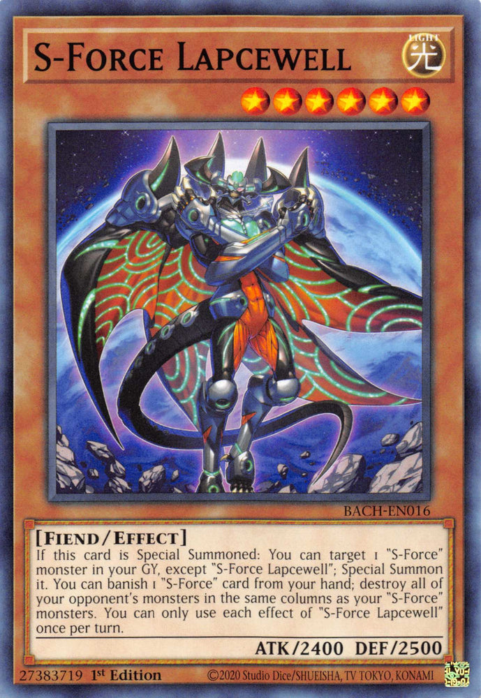 S-Force Lapcewell [BACH-EN016] Common Yu-Gi-Oh!