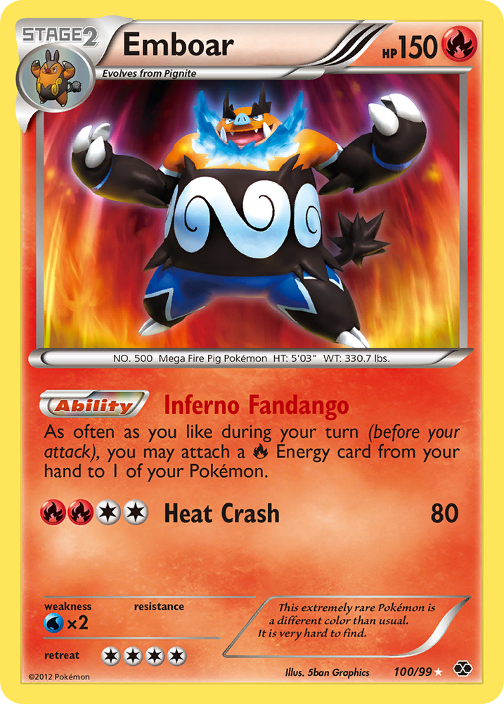 Emboar (100/99) [Black & White: Next Destinies] Pokémon