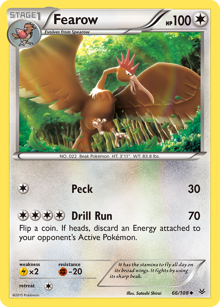 Fearow (66/108) [XY: Roaring Skies] Pokémon