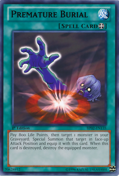 Premature Burial [BP02-EN135] Mosaic Rare Yu-Gi-Oh!