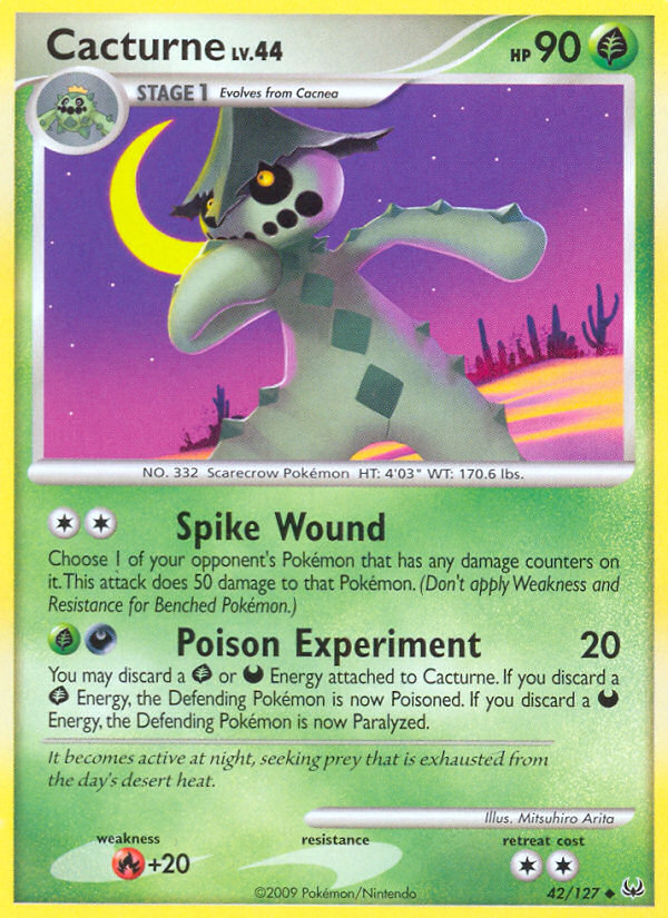 Cacturne (42/127) [Platinum: Base Set] Pokémon