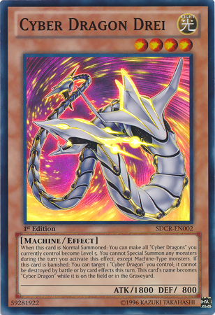 Cyber Dragon Drei [SDCR-EN002] Super Rare Yu-Gi-Oh!