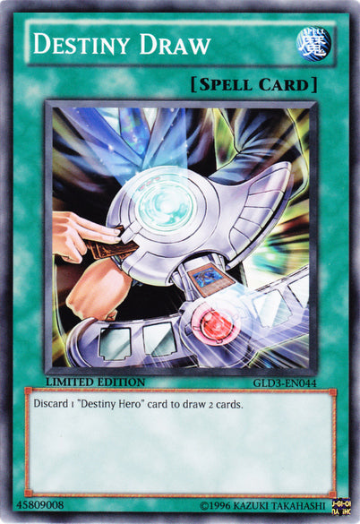 Destiny Draw [GLD3-EN044] Common Yu-Gi-Oh!