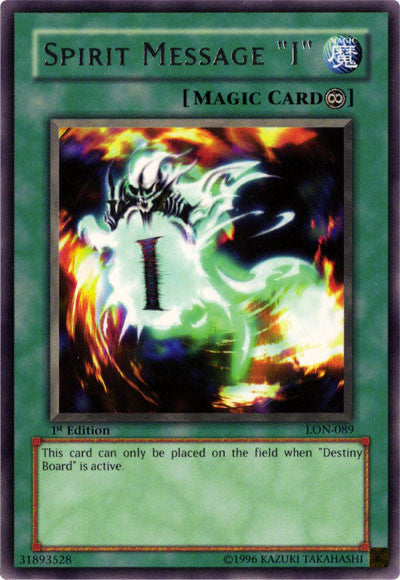 Spirit Message "I" [LON-089] Rare Yu-Gi-Oh!