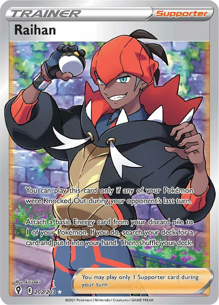 Raihan (202/203) [Sword & Shield: Evolving Skies] Pokémon