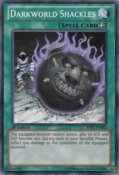 Darkworld Shackles [BP01-EN083] Common Yu-Gi-Oh!