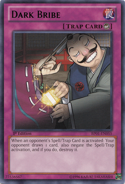 Dark Bribe [BP01-EN055] Rare Yu-Gi-Oh!