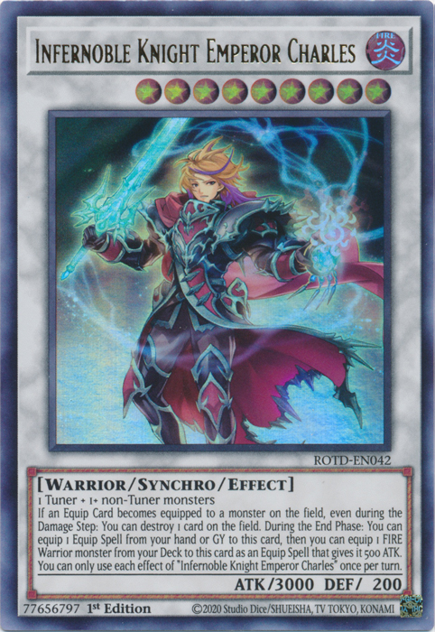 Infernoble Knight Emperor Charles [ROTD-EN042] Ultra Rare Yu-Gi-Oh!