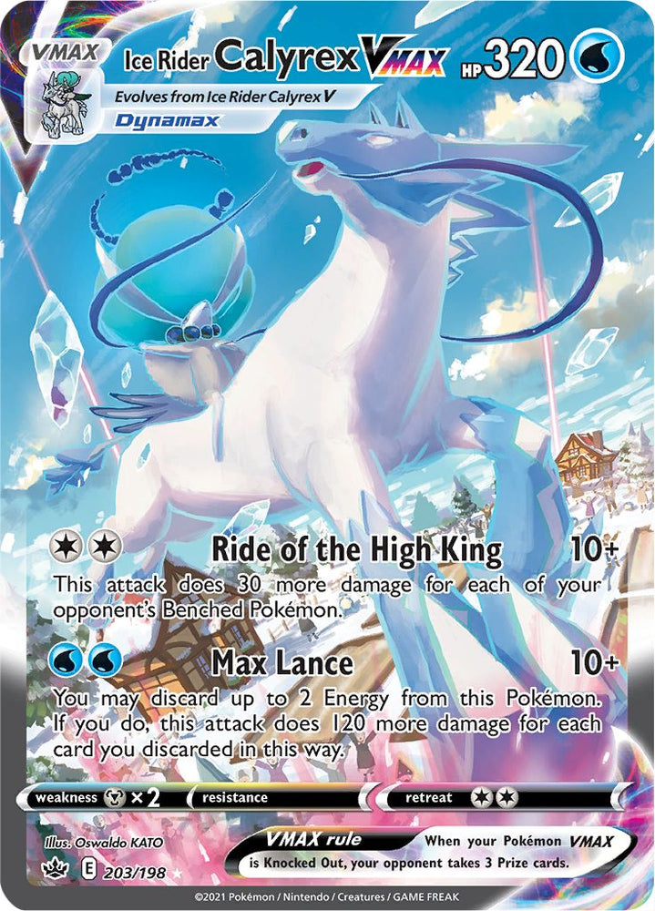 Ice Rider Calyrex VMAX (203/198) [Sword & Shield: Chilling Reign] Pokémon