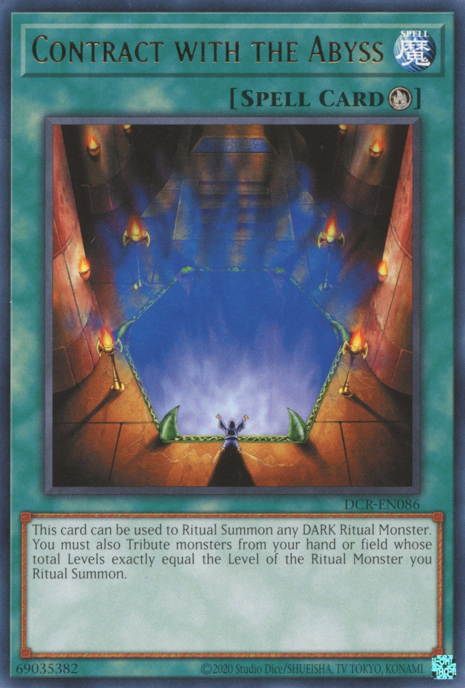 Contract with the Abyss [DCR-EN086] Rare Yu-Gi-Oh!