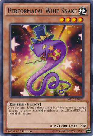 Performapal Whip Snake [MP15-EN062] Rare Yu-Gi-Oh!