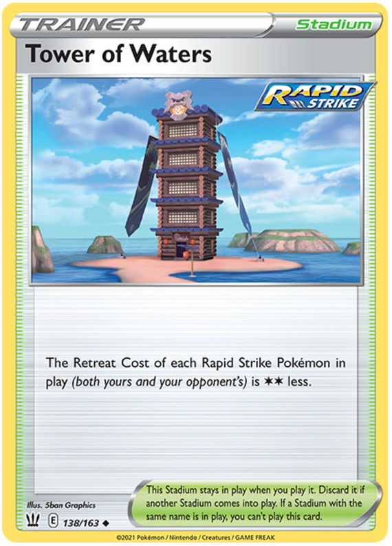 Tower of Waters (138/163) [Sword & Shield: Battle Styles] Pokémon
