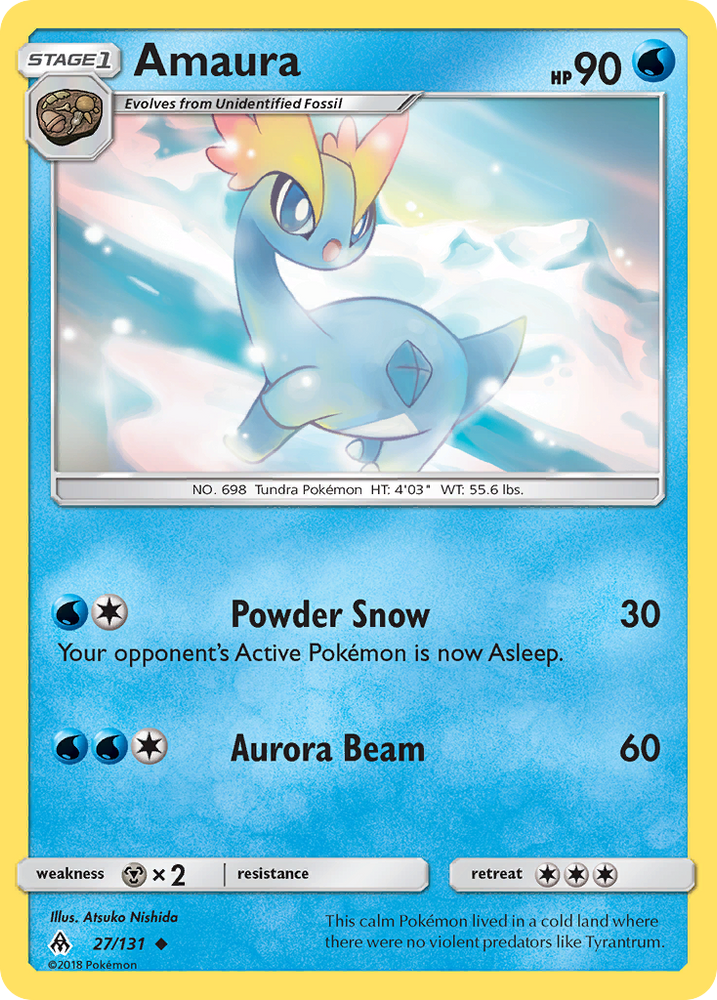 Amaura (27/131) [Sun & Moon: Forbidden Light] Pokémon