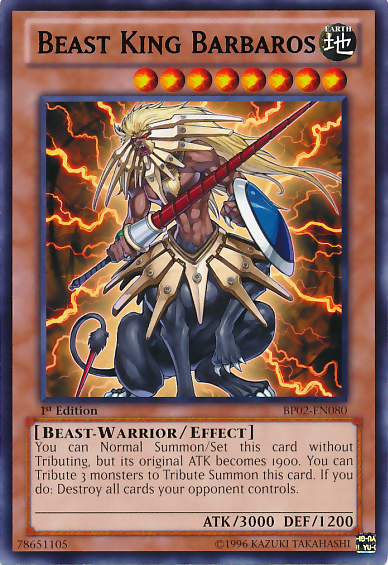 Beast King Barbaros [BP02-EN080] Mosaic Rare Yu-Gi-Oh!