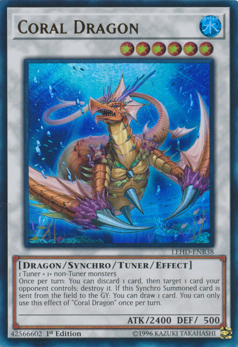 Coral Dragon [LEHD-ENB38] Ultra Rare Yu-Gi-Oh!