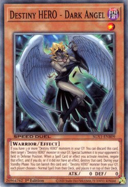 Destiny HERO - Dark Angel [SGX1-ENB09] Common Yu-Gi-Oh!