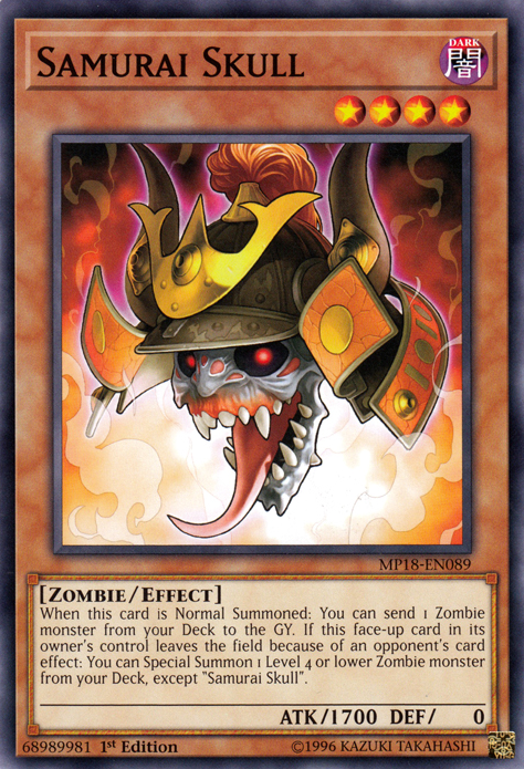 Samurai Skull [MP18-EN089] Common Yu-Gi-Oh!