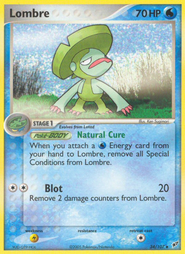 Lombre (34/107) [EX: Deoxys] Pokémon