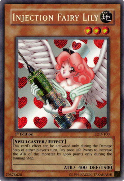 Injection Fairy Lily [LOD-100] Secret Rare Yu-Gi-Oh!