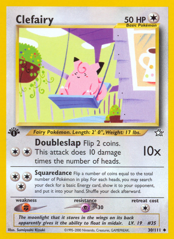 Clefairy (30/111) [Neo Genesis 1st Edition] Pokémon